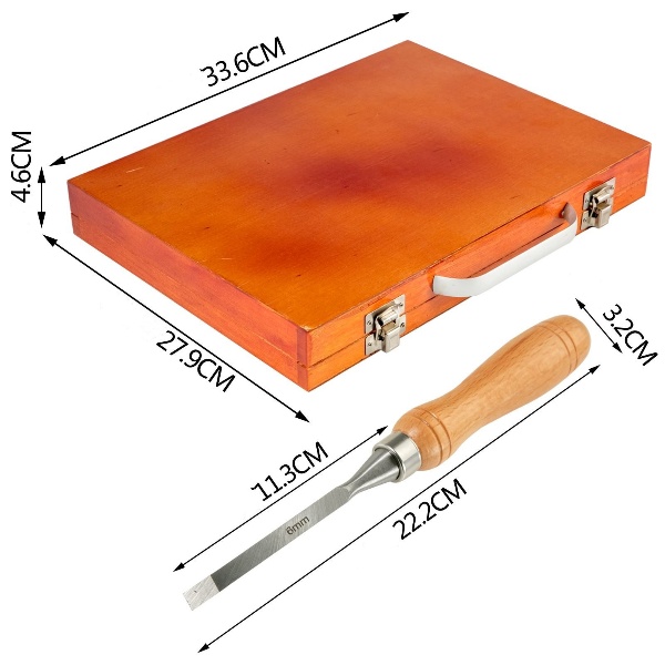 Súprava 12 Dlát Na Drevo – Obrázok 2