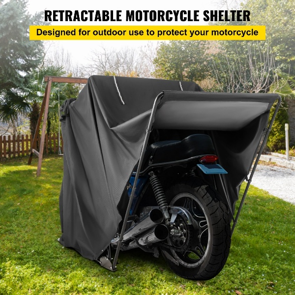 Prístrešok Na Motocykel Čierny (270x105x155 Cm) – Obrázok 2