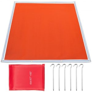Zváračská Deka / Podložka Pod Gril Červená 1.7×1.5m