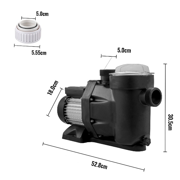 Bazénové Elektrické Čerpadlo 750W (19200L/Min) – Obrázok 3