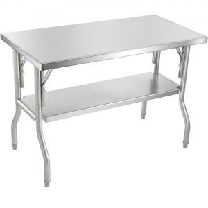 Nerezový Stôl 122 X 61 X 85 Cm