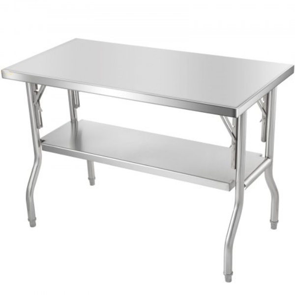 Nerezový Stôl 122 X 61 X 85 Cm – Obrázok 4