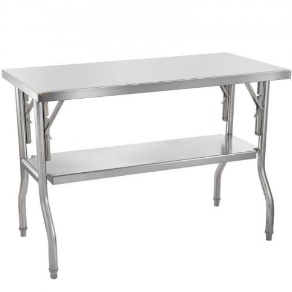 Nerezový Stôl 122 X 61 X 85 Cm – Obrázok 5