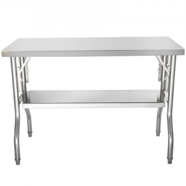Nerezový Stôl 122 X 61 X 85 Cm – Obrázok 6