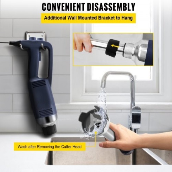 Komerčný Ponorný Mixér 40cm 350W 1600RPM – Obrázok 2