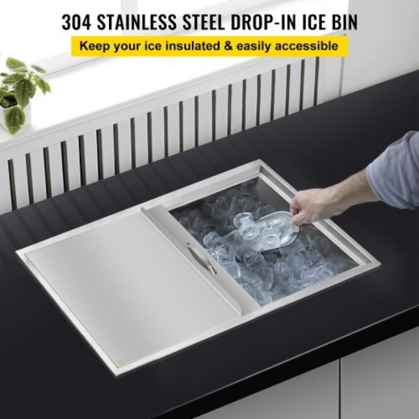 Zásobnik Na Ľad 30L 46 X 30,5 Cm S Posuvným Krytom – Obrázok 3