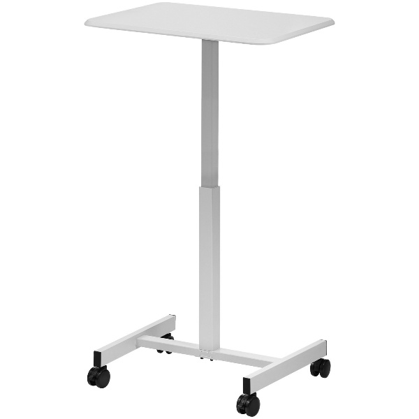 Nastaviteľný Stôl Biely Na Kolieskach (76 – 110cm) – Obrázok 3