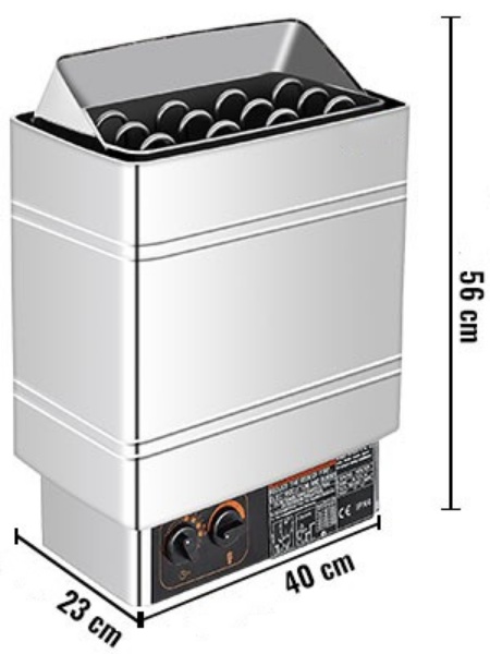 Elektrický Ohrievač Do Sauny 9kW 380V – Obrázok 6