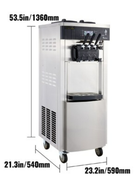 Stroj Na Výrobu Točenej Zmrzliny 2200W 20-28l/H – Obrázok 4