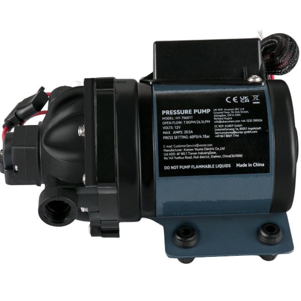 Vodné Elektrické Čerpadlo Na Čistenie 12V (26 L/Min) 240W – Obrázok 2