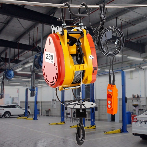 Elektrický Kladkový Navijak S Káblovým Ovládačom 230kg