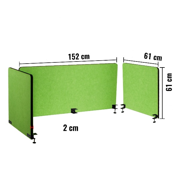 Stolový Oddeľovač 152 X 61 Cm (Zelený) – Obrázok 5