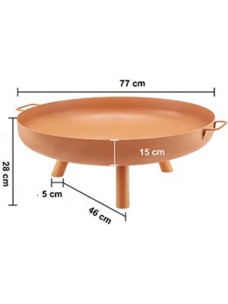 Ohnisková Misa (77cm Hnedá) – Obrázok 6