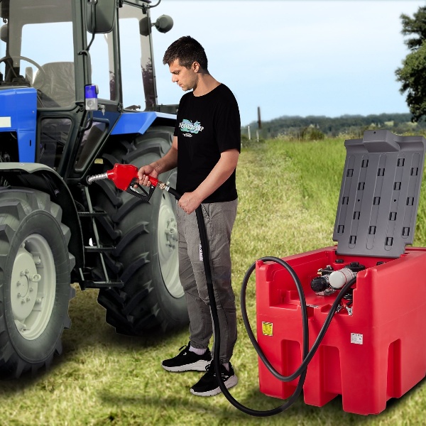 Prenosná Tankovacia Nádrž 220l (Červená) – Obrázok 2