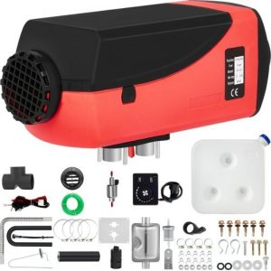 Naftový Ohrievač 12V 8kW 1-Výduch (Červeno Čierny)