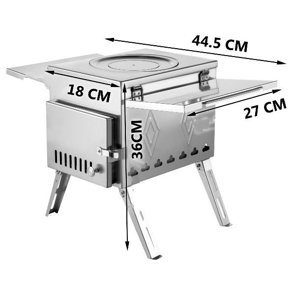 Stanová Pec Na Drevo 243cm – Obrázok 2