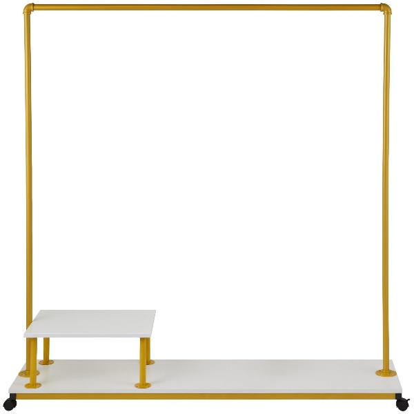 Kolieskový Stojan Na Oblečenie 150 X 36 X 160 Cm (S Poličkou) – Obrázok 5