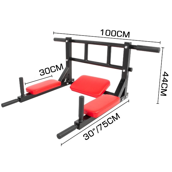 Nástenna Hrazda Na Cvičenie Červená 100cm X 75cm – Obrázok 2