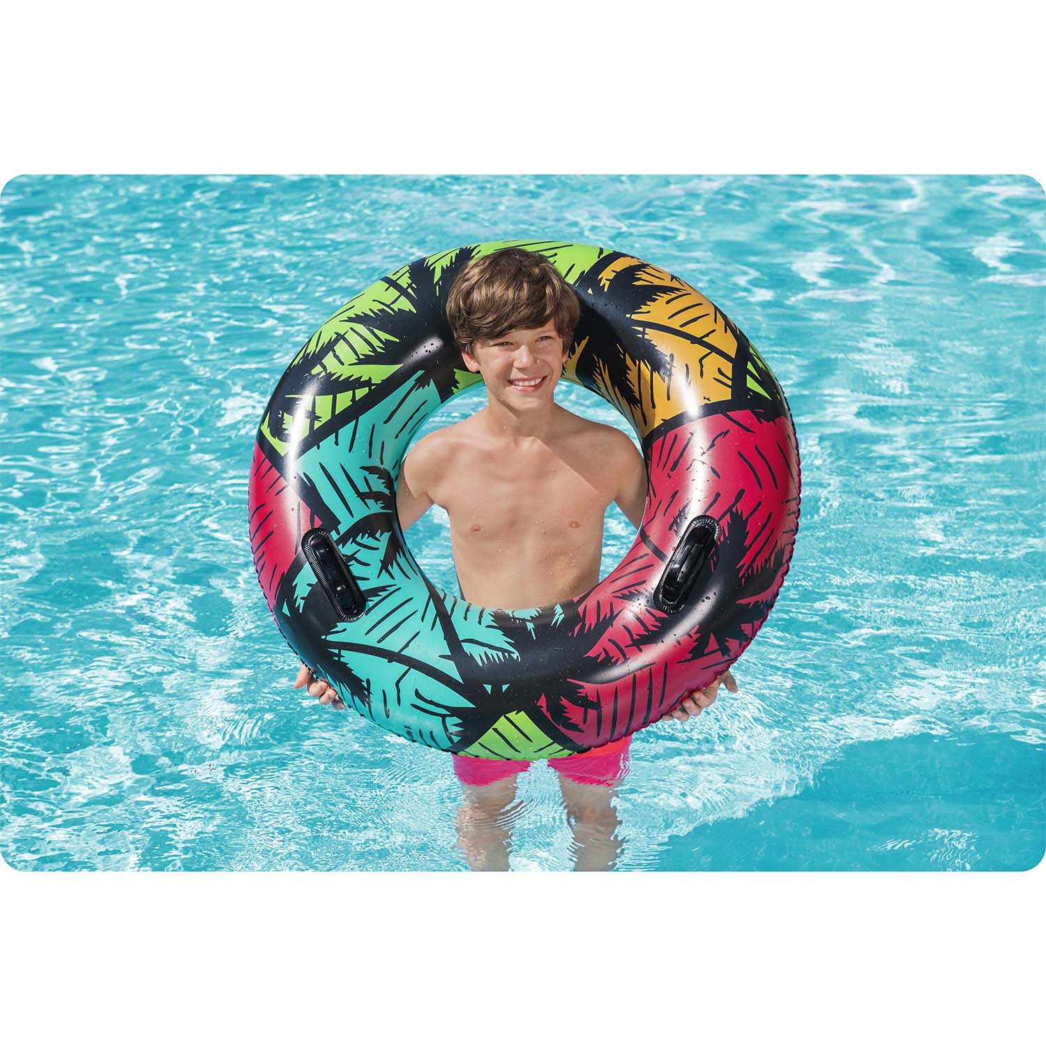 Tyrkysový krúžok na plávanie 91 cm Bestway 36350 – Obrázok 6