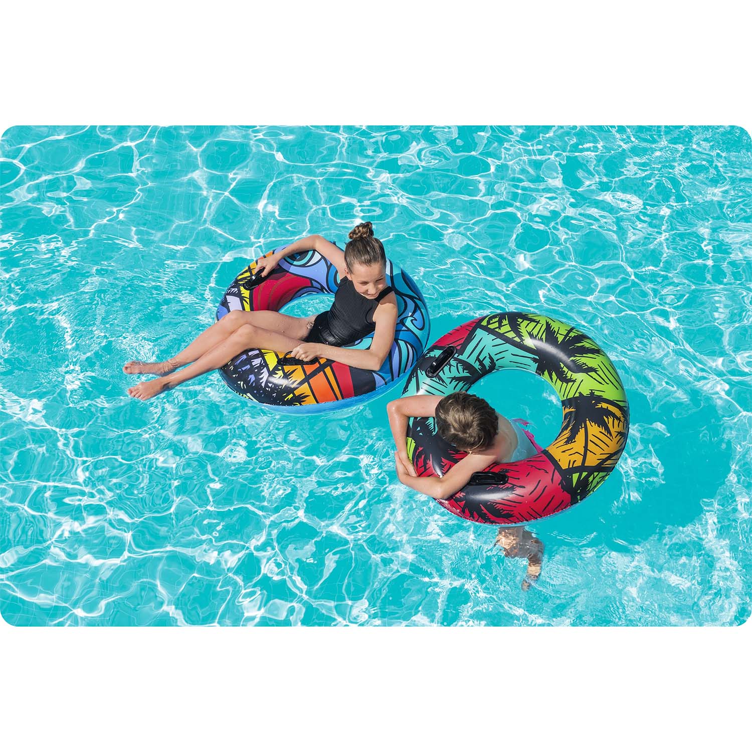 Tyrkysový krúžok na plávanie 91 cm Bestway 36350 – Obrázok 7