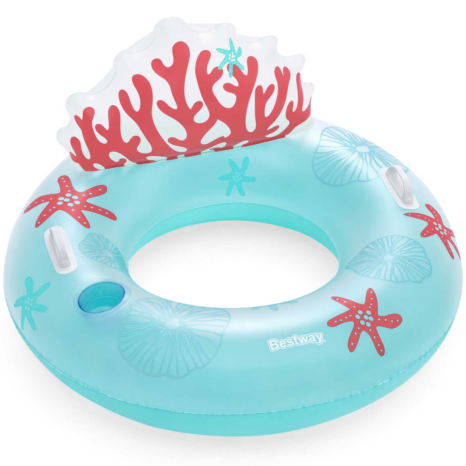 Bestway 43730 Nafukovacie koleso s operadlom Korálový útes, 107cm