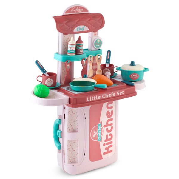 Detská kuchynka Ricokids 772900 s kufríkom – Obrázok 2