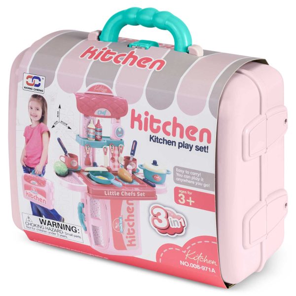 Detská kuchynka Ricokids 772900 s kufríkom – Obrázok 4