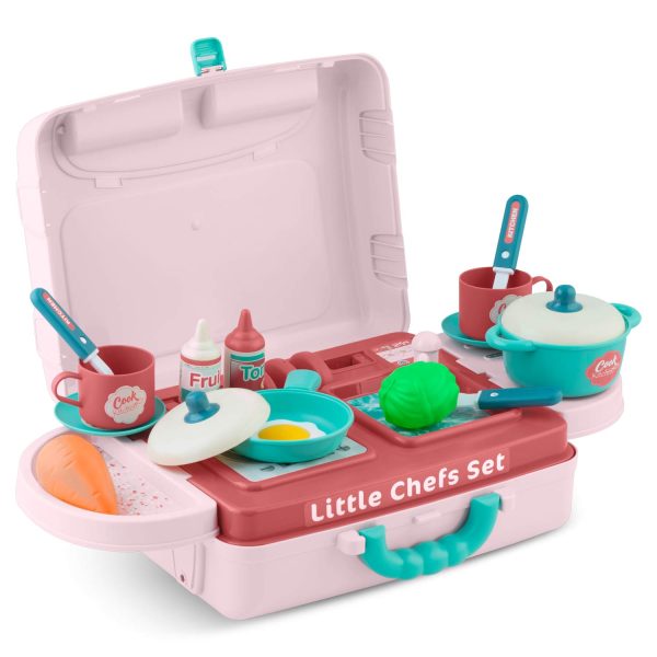 Detská kuchynka Ricokids 772900 s kufríkom – Obrázok 3