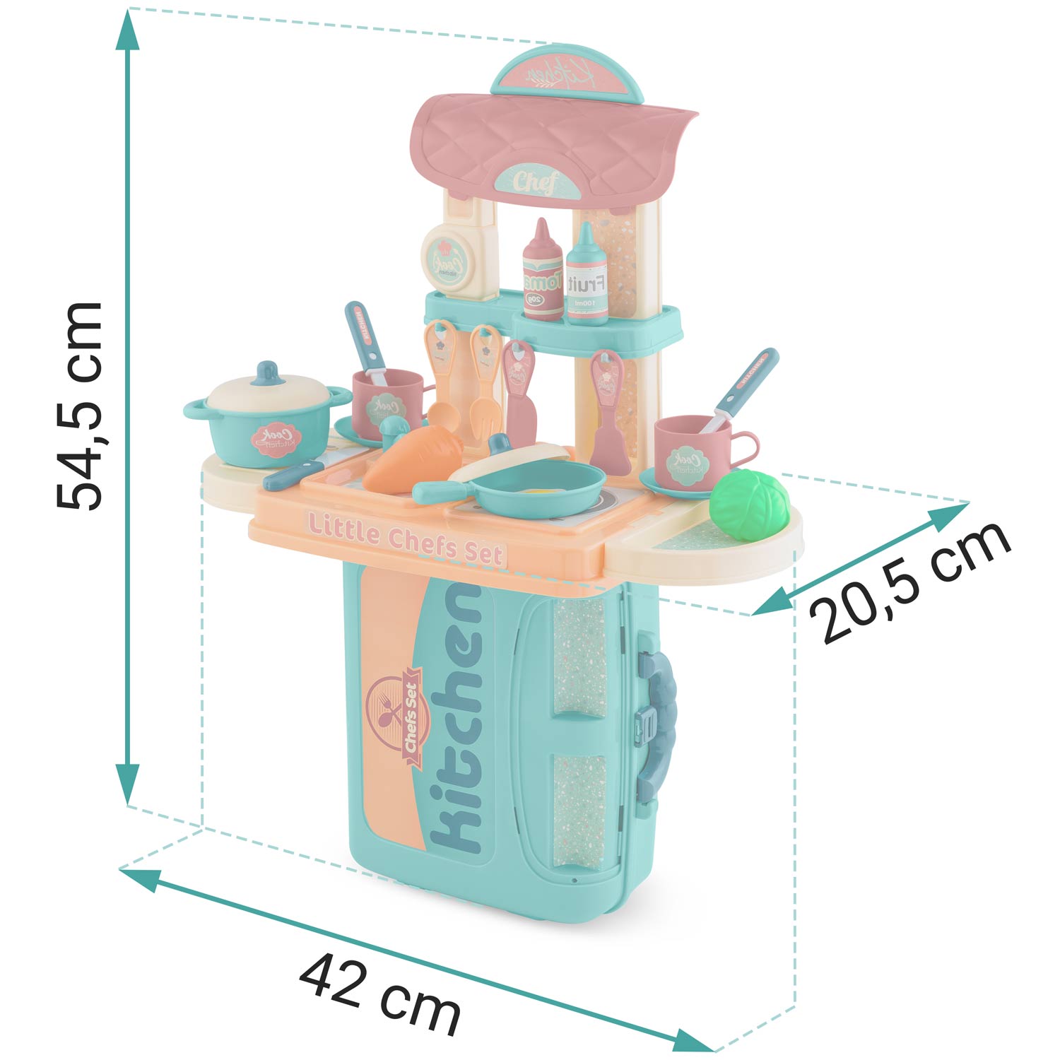 Ricokids 772901 detská kuchynka s kufríkom – Obrázok 9