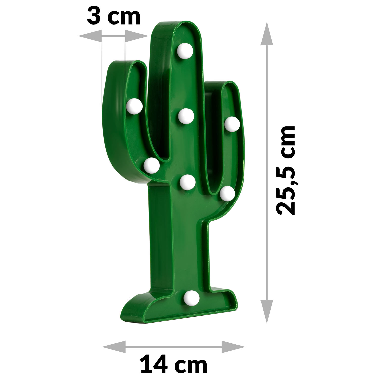 Nočná lampa Ricokids 740901 s kaktusom – Obrázok 3