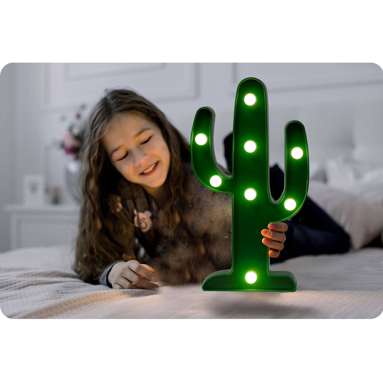 Nočná lampa Ricokids 740901 s kaktusom – Obrázok 5