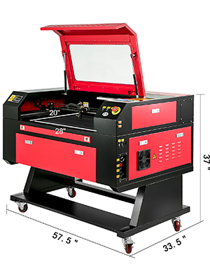80W CO2 Laserový Gravírovací Rezací Stroj S Farebnou Obrazovkou 700 * 500 Mm – Obrázok 2
