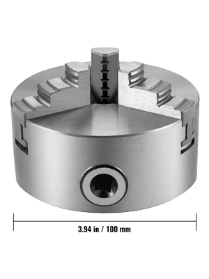 Skľučovadlo Na Sústruh, 3 Ramenné, 100mm – Obrázok 2