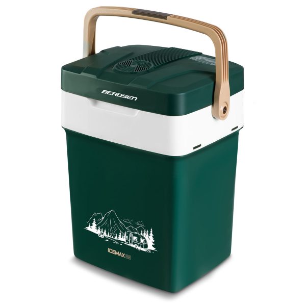 Turistická chladnička Berdsen Icemax 32 litrov ECO režim - zelená – Obrázok 3