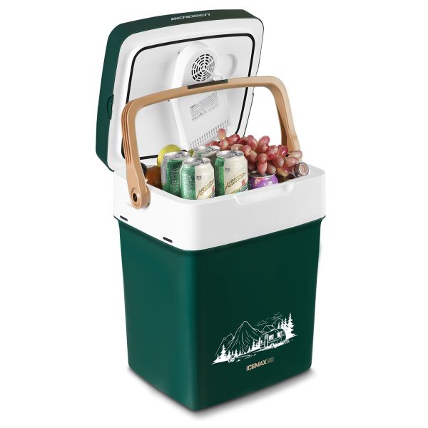 Turistická chladnička Berdsen Icemax 32 litrov ECO režim - zelená – Obrázok 4