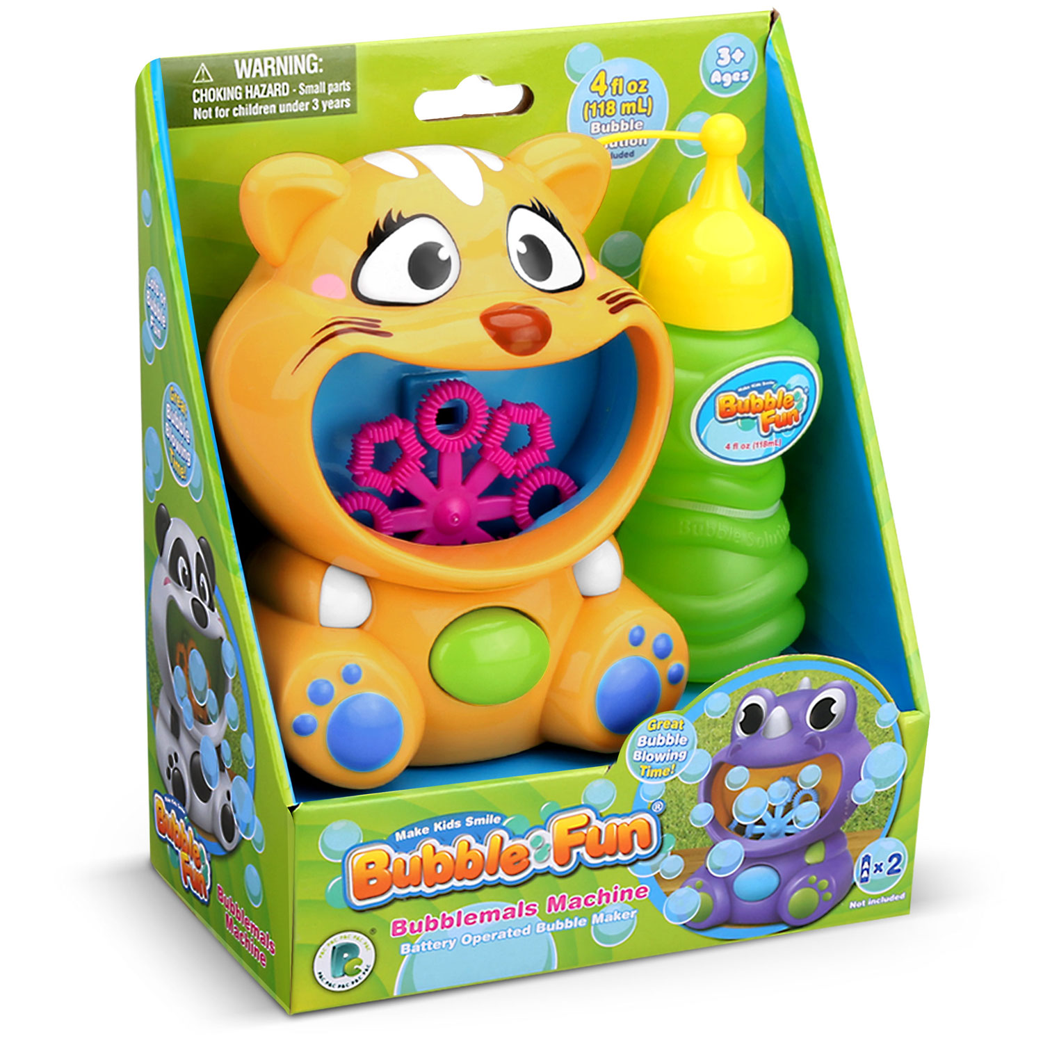 Strojček na bubliny Ricokids RK-900 Yellow Kitty – Obrázok 3