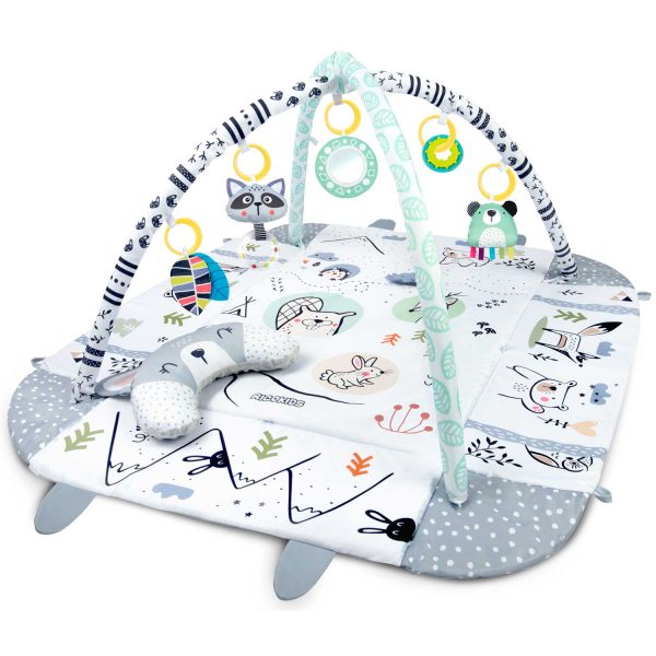 Interaktívna edukačná podložka 110 x 100 cm králik Ricokids – Obrázok 2