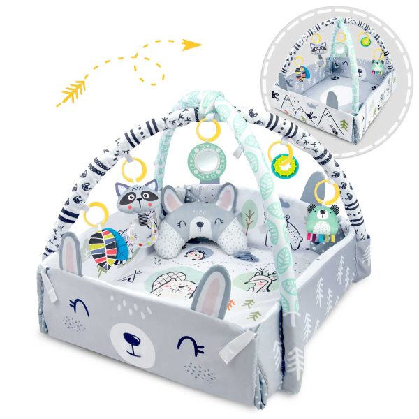 Interaktívna edukačná podložka 110 x 100 cm králik Ricokids – Obrázok 3