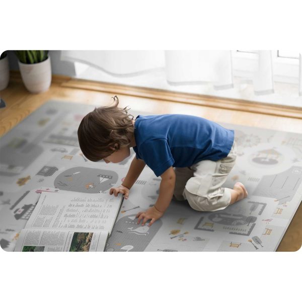 Penová podložka puzzle 105x105cm + penové figúrky Nukido Town – Obrázok 10