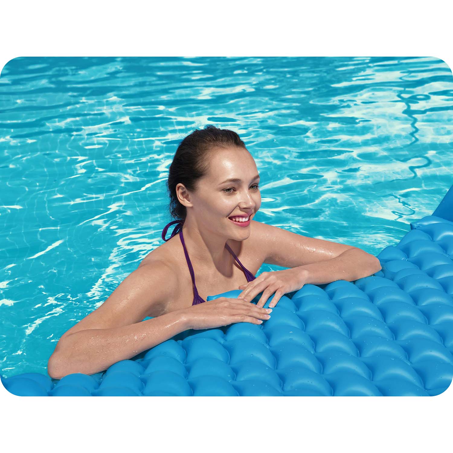 Plážový matrac Float n Roll 213 x 86 cm Bestway 44020 fialový – Obrázok 6