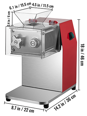 Komerčný Krájač Mäsa 850W 3,5mm – Obrázok 2