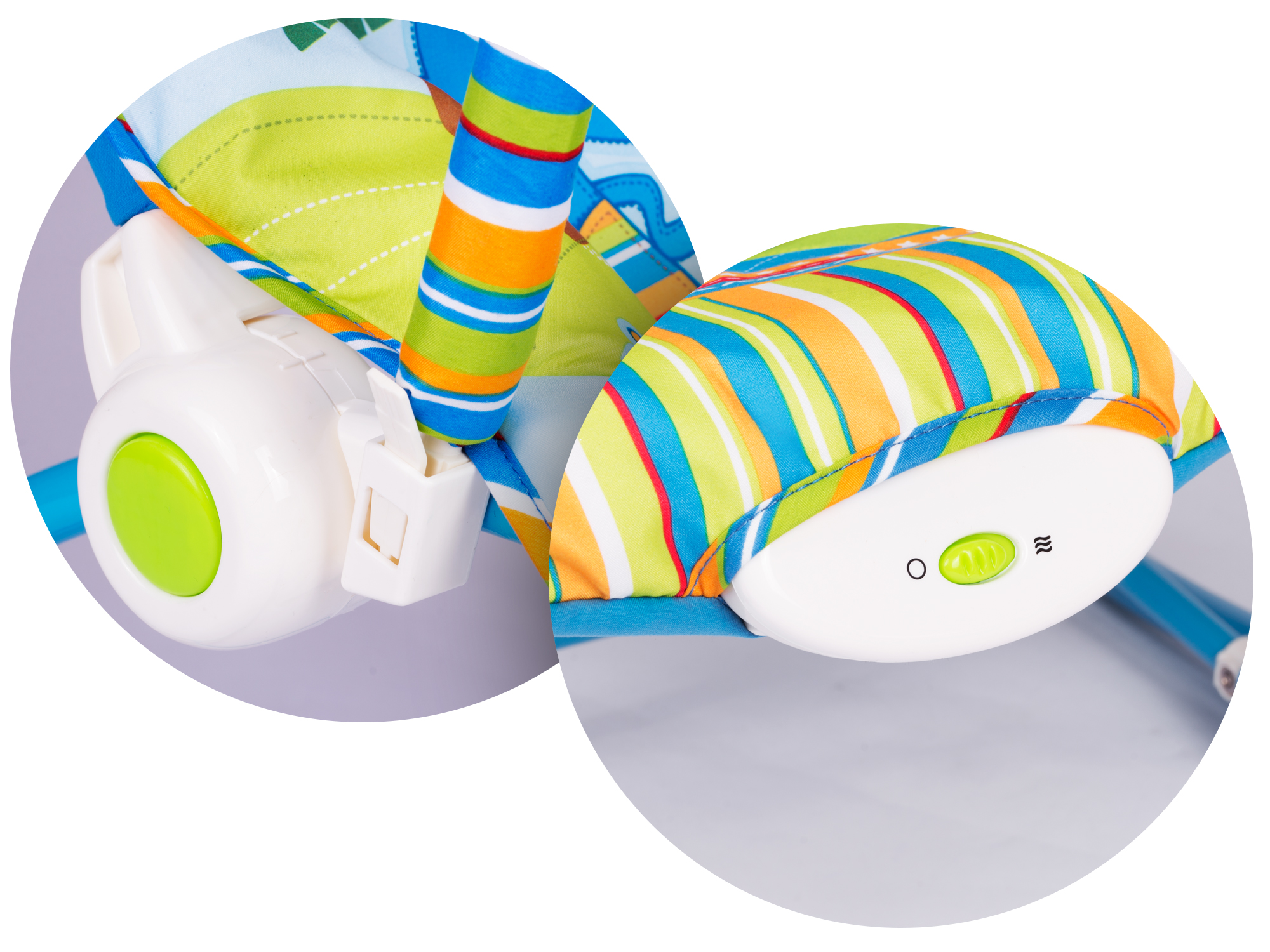 Multifunkčné kolíska s vibráciami a hudbou Ricokids – Obrázok 3