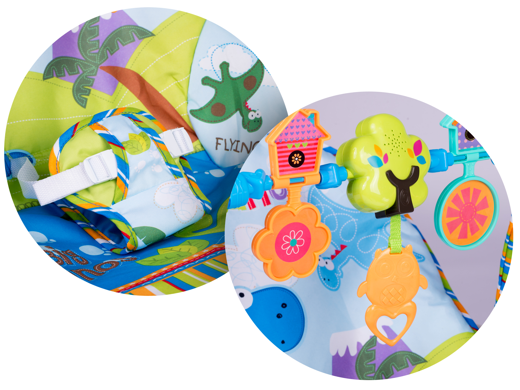 Multifunkčné kolíska s vibráciami a hudbou Ricokids – Obrázok 4