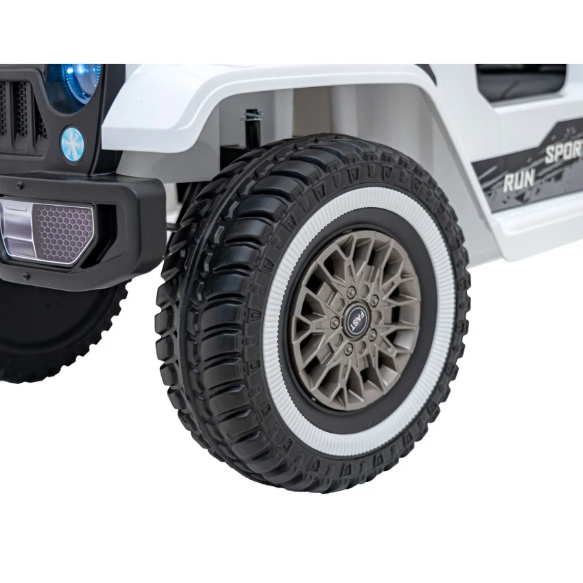 Elektrické autíčko Terénne Jeep EVA biela J-PA0111 BI – Obrázok 4
