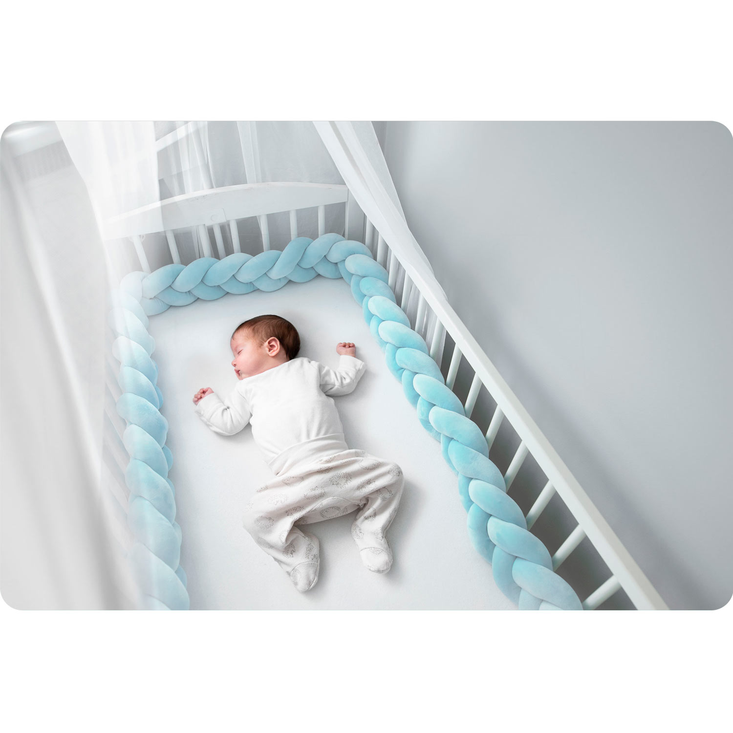 Zavinovačka do postieľky Ricokids 3m - modrá – Obrázok 5