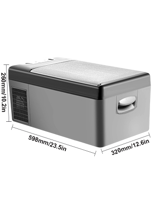 15l Autochladnička 45W (Sivá) – Obrázok 2