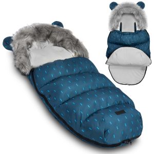 Spací vak Elmi Ricokids na kočík/sane - námornícka modrá