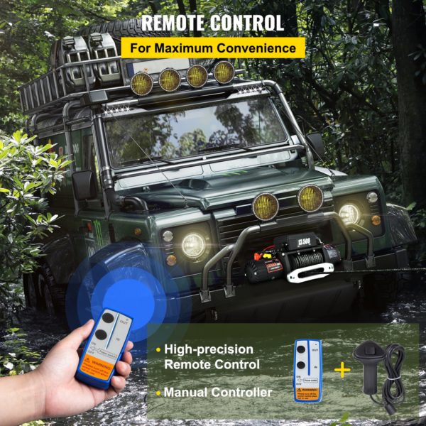 Elektrický Navijak 12V 6t 24m S Oceľovým Lanom – Obrázok 4
