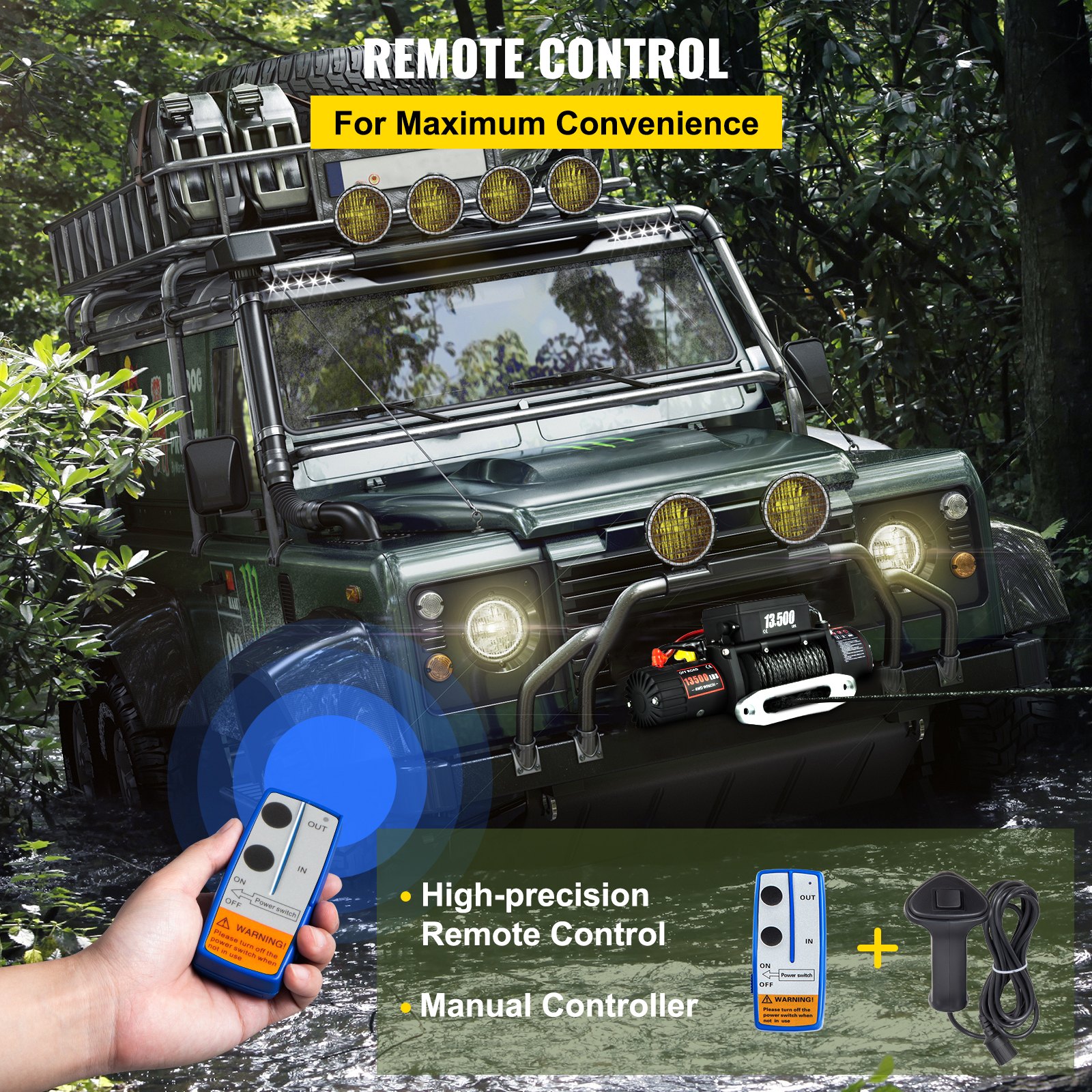 Elektrický Navijak 12V 6t 27m – Obrázok 4