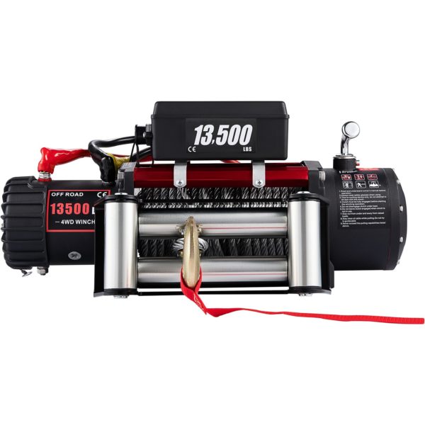 Elektrický Navijak 12V 6t 28m S Kovovým Lanom – Obrázok 4